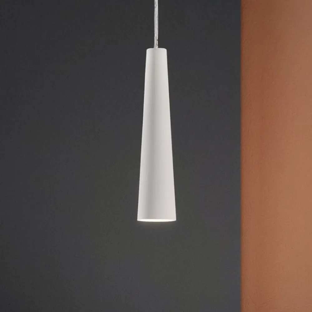 Lampade A Sospensione-Selezionato da Mazzolaluce Lampada a sospensione di gesso bianco
