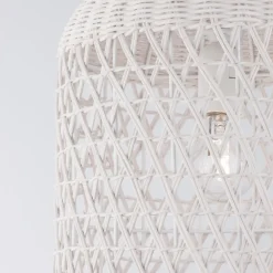 Lampade A Sospensione-Selezionato da Mazzolaluce Lampada a sospensione di rattan avorio