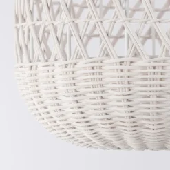 Lampade A Sospensione-Selezionato da Mazzolaluce Lampada a sospensione di rattan avorio