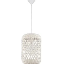 Lampade A Sospensione-Selezionato da Mazzolaluce Lampada a sospensione di rattan avorio