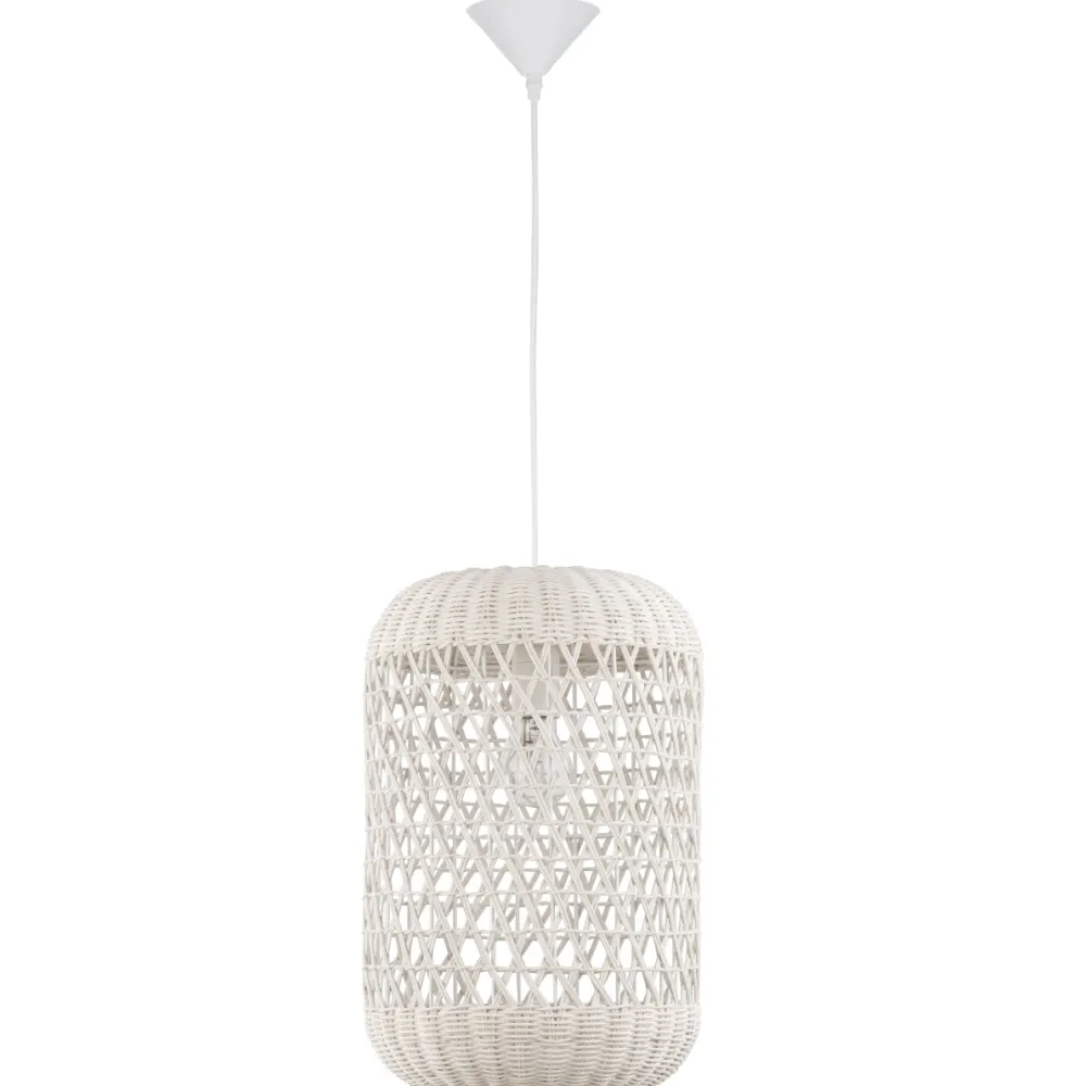 Lampade A Sospensione-Selezionato da Mazzolaluce Lampada a sospensione di rattan avorio