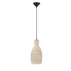 Lampade A Sospensione-Selezionato da Mazzolaluce Lampada a sospensione di rattan per comodino camera da letto corda sabbia