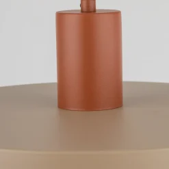 Lampade A Sospensione-Selezionato da Mazzolaluce Lampada a sospensione disco 30 cm di metallo sabbia mattone