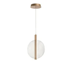 Lampade A Sospensione-Ondaluce Lampada a sospensione disco trasparente juis led 20w 3000k