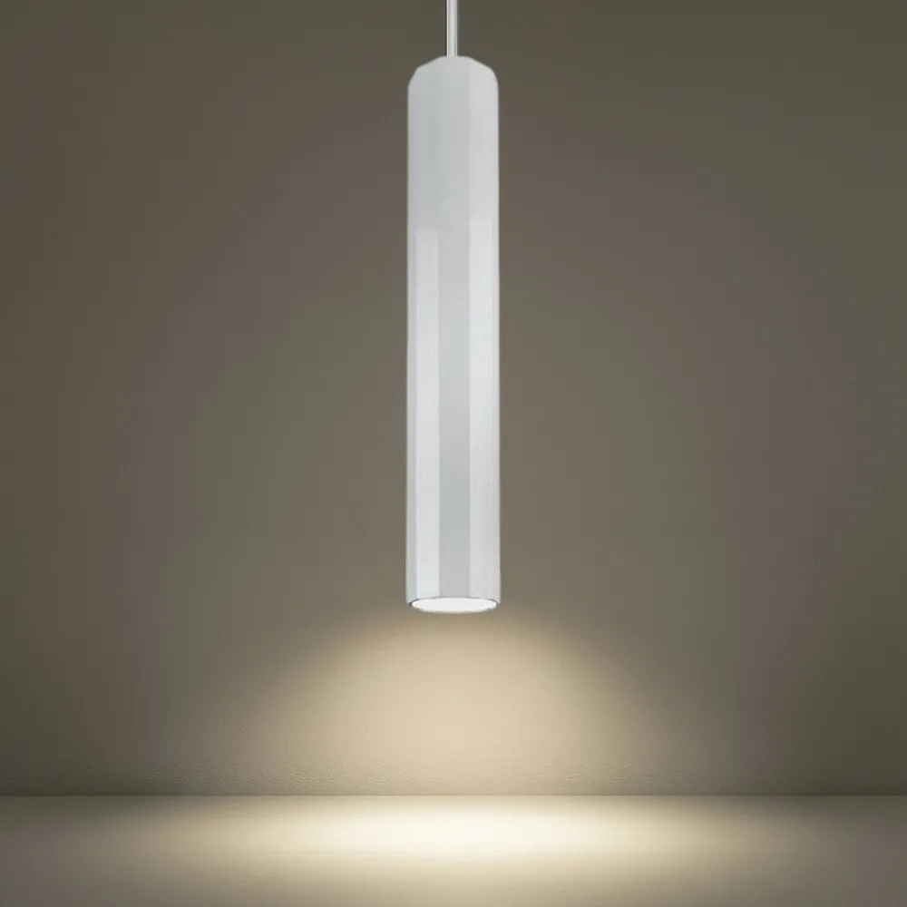 Lampade A Sospensione-Selezionato da Mazzolaluce Lampada a sospensione esagonale bianco pendente per isola fp