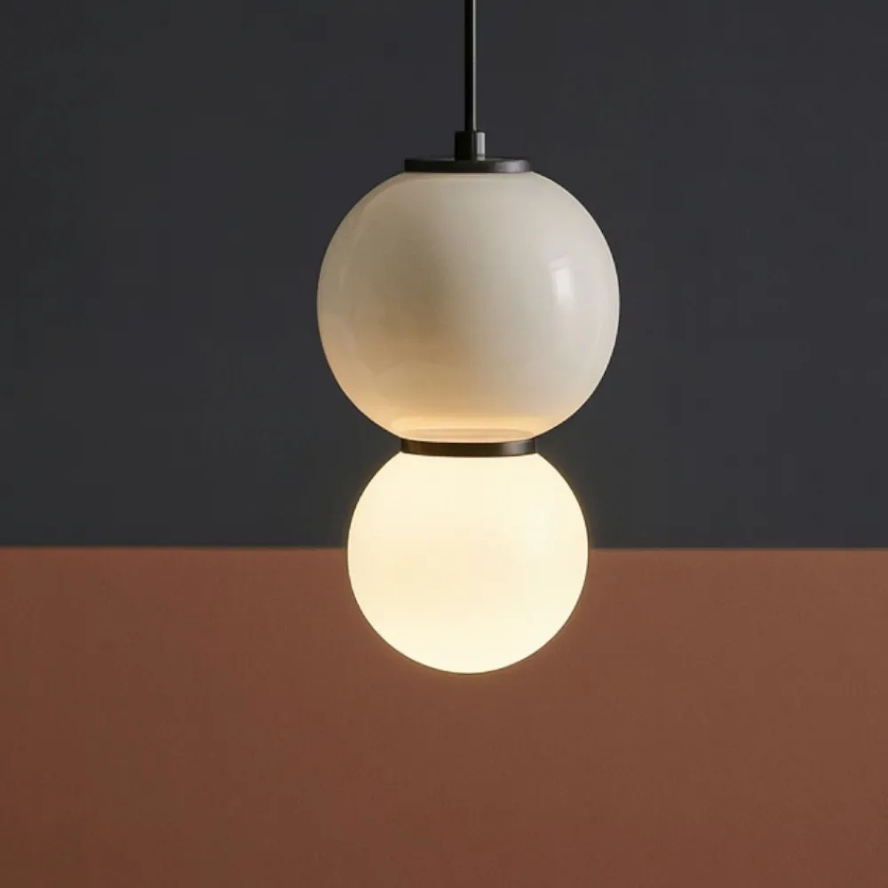 Lampade A Sospensione-Selezionato da Mazzolaluce Lampada a sospensione grigio led 3000k vetro porcellana
