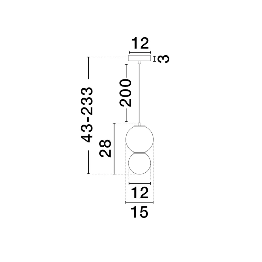 Lampade A Sospensione-Selezionato da Mazzolaluce Lampada a sospensione grigio led 3000k vetro porcellana