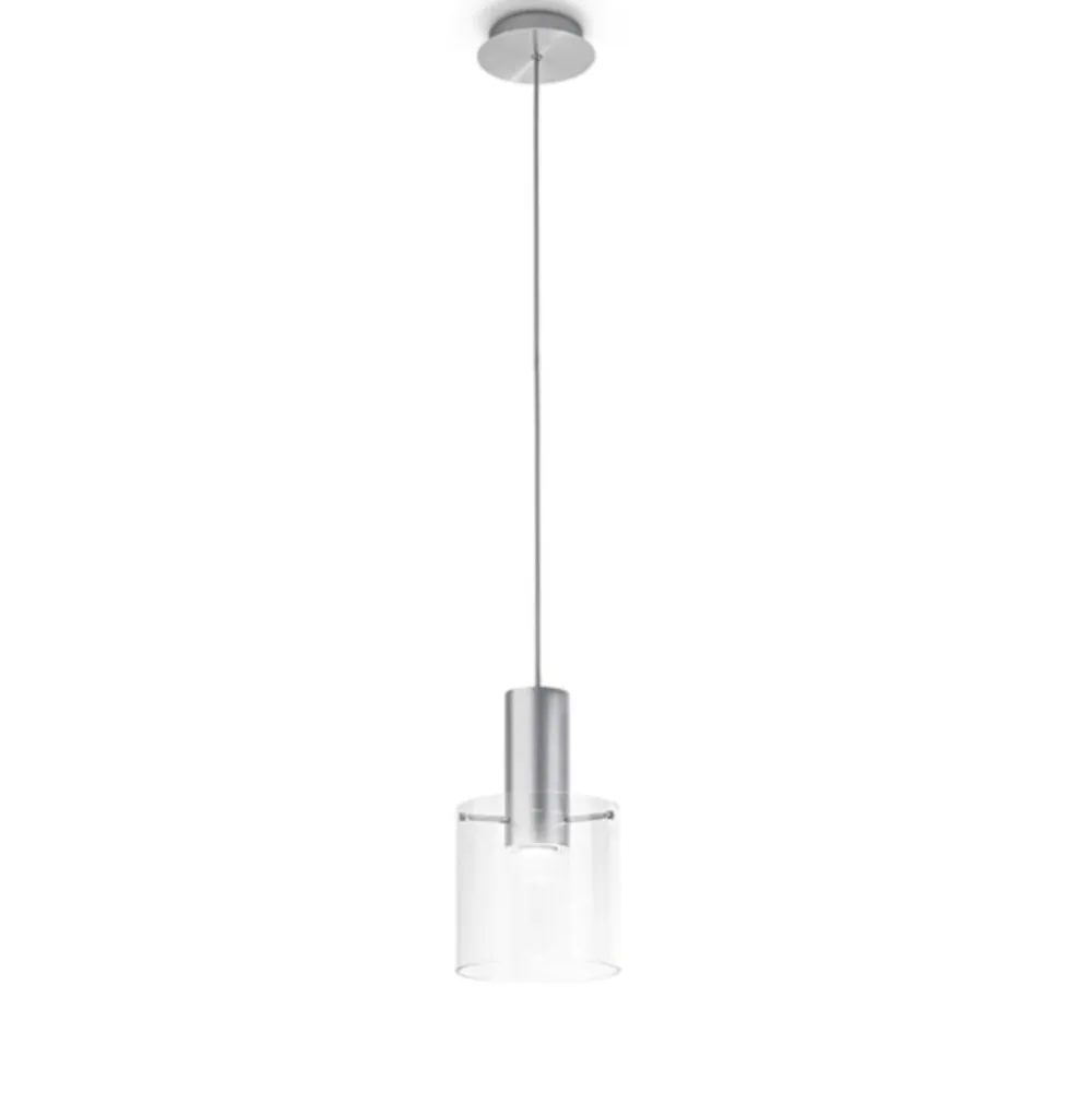 Lampade A Sospensione-Perenz Illuminazione Lampada a sospensione hugo cilindro vetro trasparente