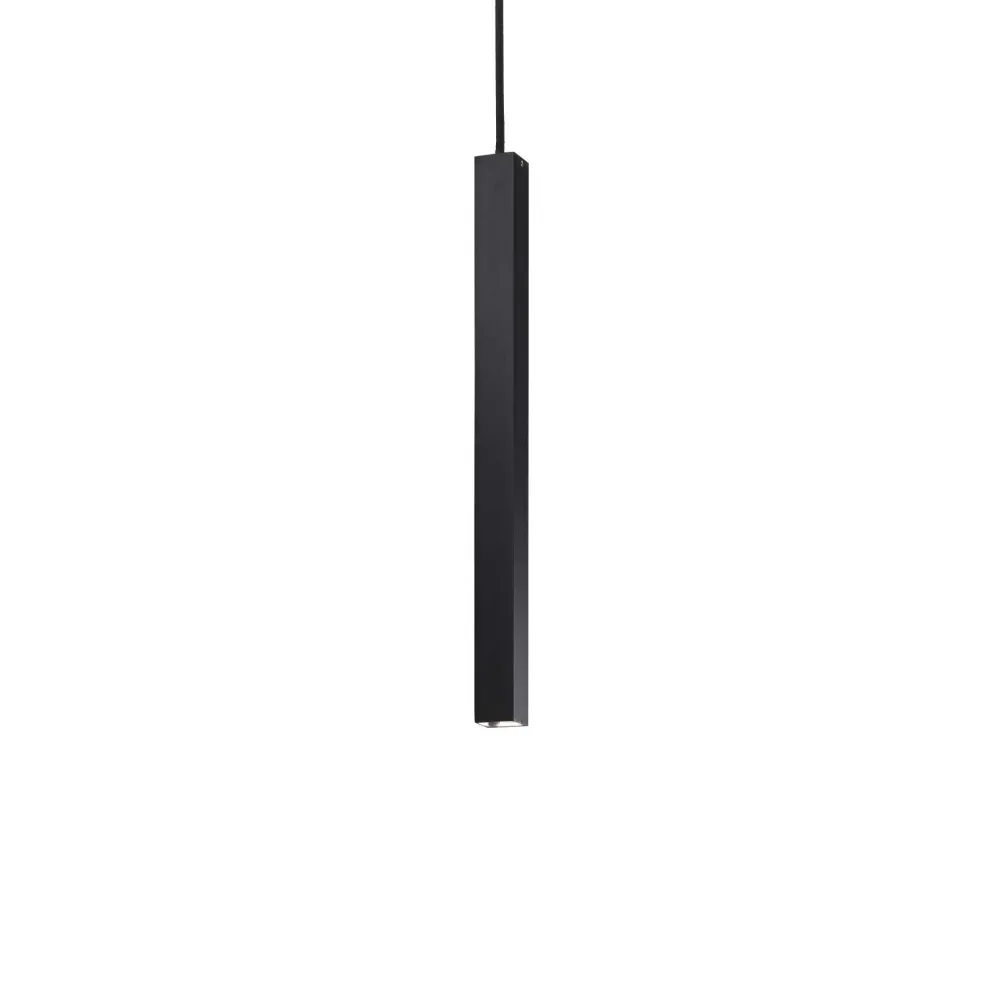 Lampade A Sospensione-Ideal Lux Lampada a sospensione ultrathin sp d040 square on-off led 3000k