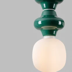 Lampade A Sospensione-Selezionato da Mazzolaluce Lampada a sospensione in ceramica verde design moderna