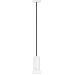 Lampade A Sospensione-Selezionato da Mazzolaluce Lampada a sospensione in ceramica bianco opaco moderna per comodini