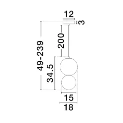Lampade A Sospensione-Selezionato da Mazzolaluce Lampada a sospensione in porcellana vetro opalino diametro 18cm led 3000k