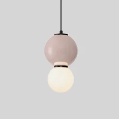 Lampade A Sospensione-Selezionato da Mazzolaluce Lampada a sospensione in porcellana sfere vetro led 3000k