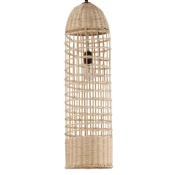 Lampade A Sospensione-Selezionato da Mazzolaluce Lampada a sospensione in rattan naturale intrecciato per comodino camera da letto