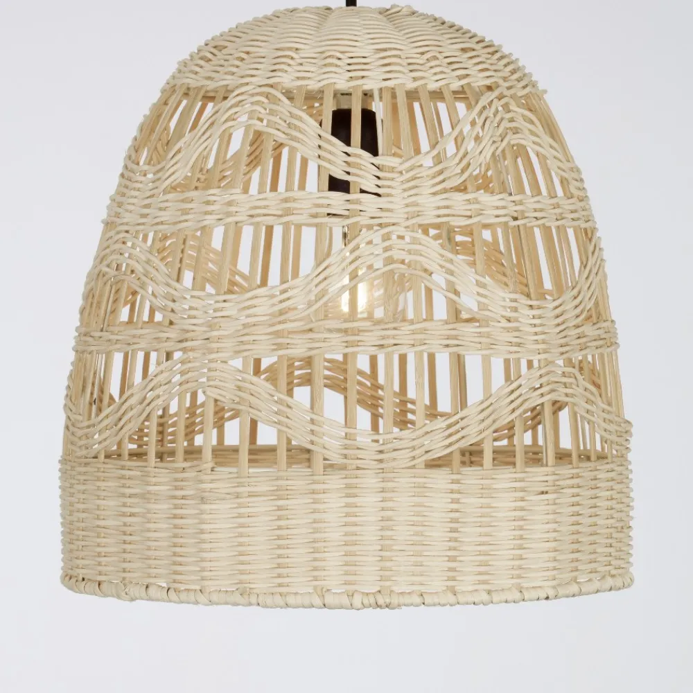 Lampade A Sospensione-Selezionato da Mazzolaluce Lampada a sospensione in rattan naturale 30 cm
