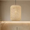 Lampade A Sospensione-Selezionato da Mazzolaluce Lampada a sospensione in rattan naturale 24 cm