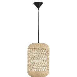 Lampade A Sospensione-Selezionato da Mazzolaluce Lampada a sospensione in rattan naturale 24 cm