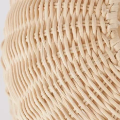 Lampade A Sospensione-Selezionato da Mazzolaluce Lampada a sospensione in rattan naturale 24 cm