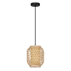 Lampade A Sospensione-Selezionato da Mazzolaluce Lampada a sospensione in rattan 20 cm