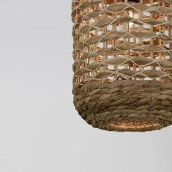 Lampade A Sospensione-Selezionato da Mazzolaluce Lampada a sospensione in rattan per soggiorno