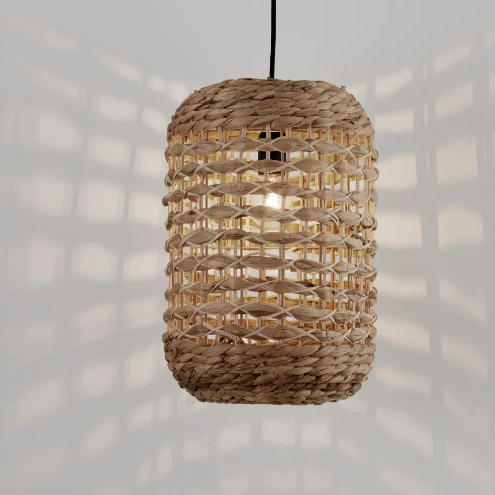 Lampade A Sospensione-Selezionato da Mazzolaluce Lampada a sospensione in rattan per soggiorno