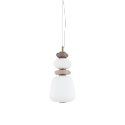 Lampade A Sospensione-Selezionato da Mazzolaluce Lampada a sospensione led design vetro ceramica