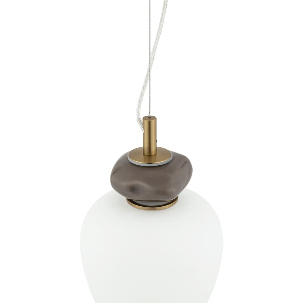 Lampade A Sospensione-Selezionato da Mazzolaluce Lampada a sospensione led design vetro ceramica