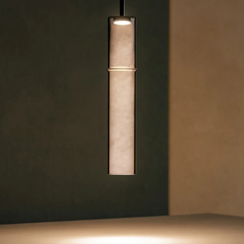Lampade A Sospensione-Selezionato da Mazzolaluce Lampada a sospensione led design moderna vetro caffe per comodino