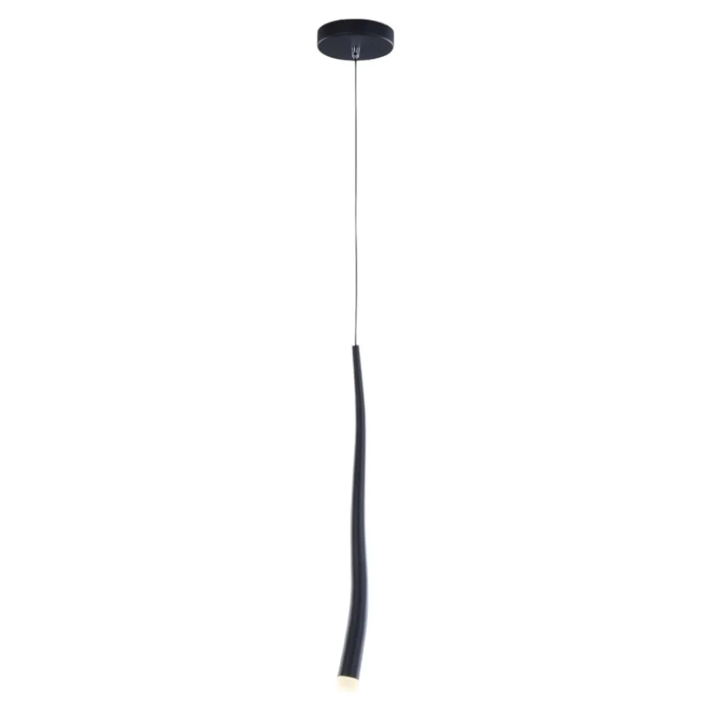 Lampade A Sospensione-Selezionato da Mazzolaluce Lampada a sospensione led nera design moderna fp