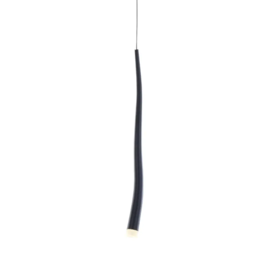 Lampade A Sospensione-Selezionato da Mazzolaluce Lampada a sospensione led nera design moderna fp