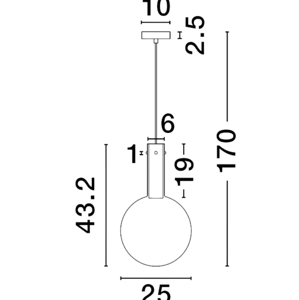 Lampade A Sospensione-Selezionato da Mazzolaluce Lampada a sospensione led sfera vetro tonalità rosa