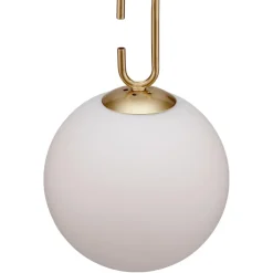Lampade A Sospensione-Selezionato da Mazzolaluce Lampada a sospensione led sfera vetro per camera da letto