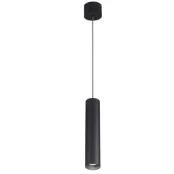 Lampade A Sospensione-Selezionato da Mazzolaluce Lampada a sospensione led 15w 3000k cilindro nero dustin
