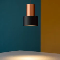 Lampade A Sospensione-Selezionato da Mazzolaluce Lampada a sospensione led 5w 3000k nero oro per isola penisola