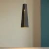 Lampade A Sospensione-Selezionato da Mazzolaluce Lampada a sospensione led 6w per penisola cono in metallo nero e oro