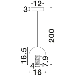 Lampade A Sospensione-Selezionato da Mazzolaluce Lampada a sospensione marmo nero vetro effetto nuvola orientabile metallo oro per comodino