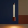 Lampade A Sospensione-Selezionato da Mazzolaluce Lampada a sospensione marrone cammello led 7w 3000k moderna