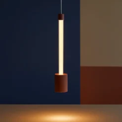 Lampade A Sospensione-Selezionato da Mazzolaluce Lampada a sospensione marrone cammello led 7w 3000k moderna