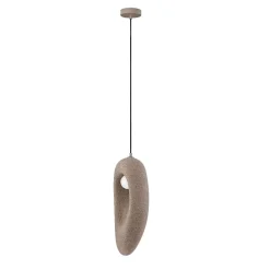 Lampade A Sospensione-Selezionato da Mazzolaluce Lampada a sospensione marrone wabi sabi design japandi