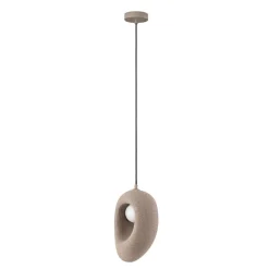 Lampade A Sospensione-Selezionato da Mazzolaluce Lampada a sospensione marrone design japandi wabi sabi