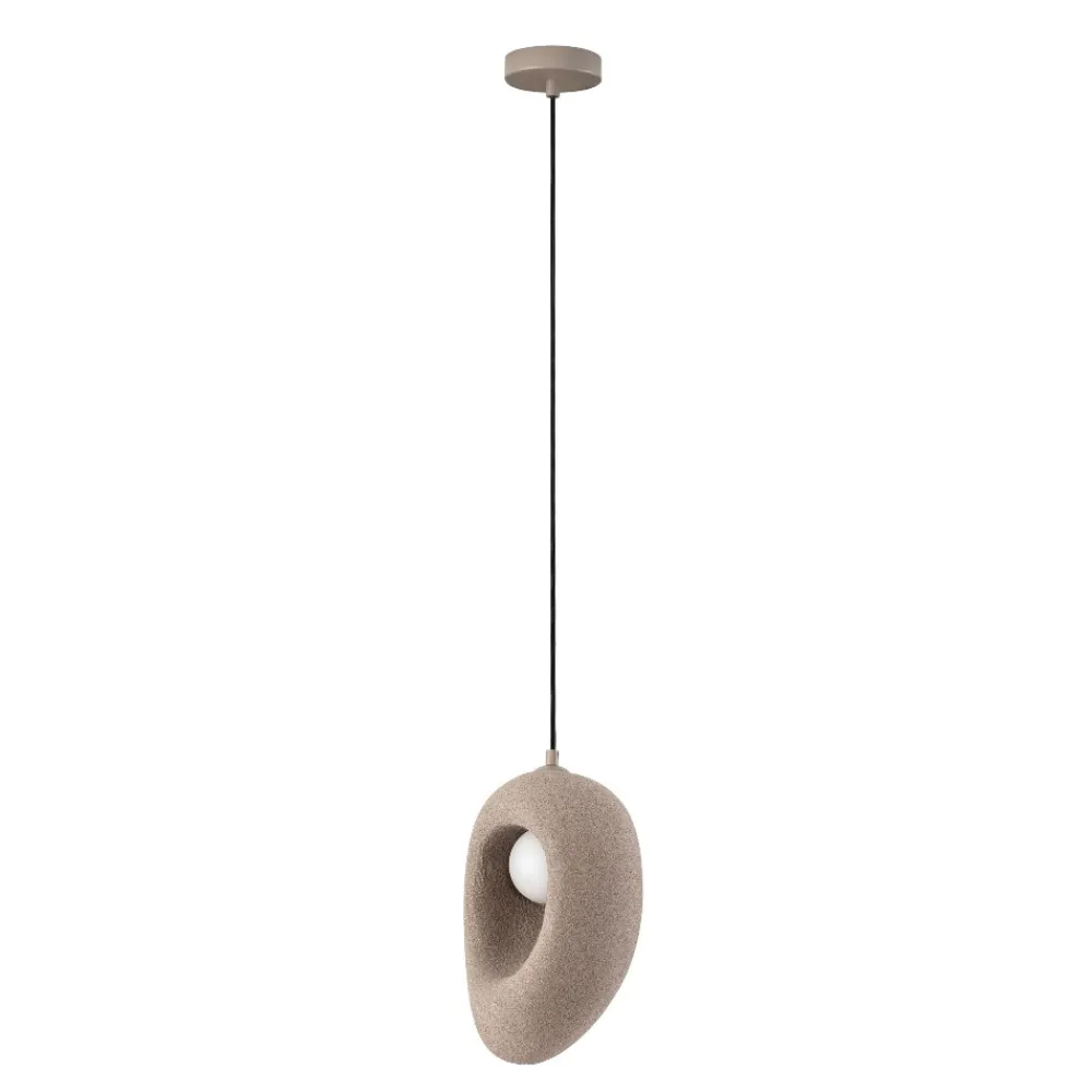 Lampade A Sospensione-Selezionato da Mazzolaluce Lampada a sospensione marrone design japandi wabi sabi