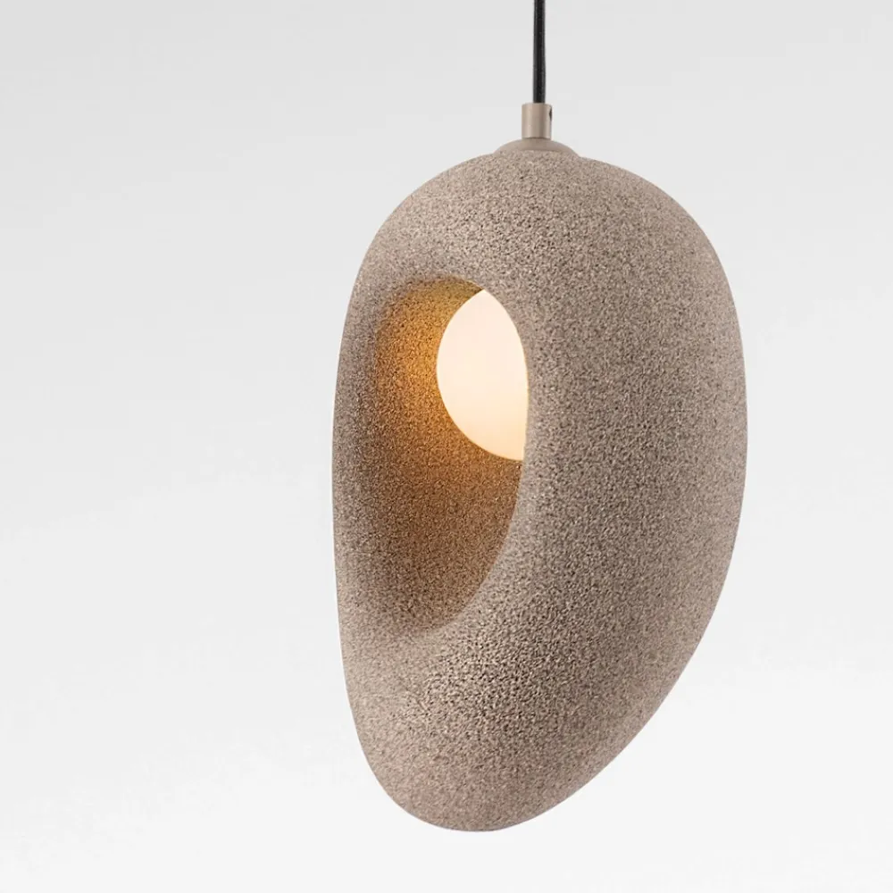 Lampade A Sospensione-Selezionato da Mazzolaluce Lampada a sospensione marrone design japandi wabi sabi