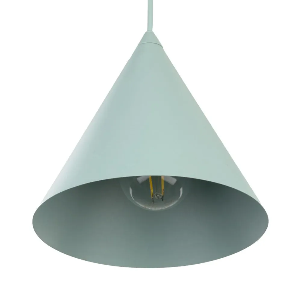 Lampade A Sospensione-Selezionato da Mazzolaluce Lampada a sospensione menta forma a cono 19cm