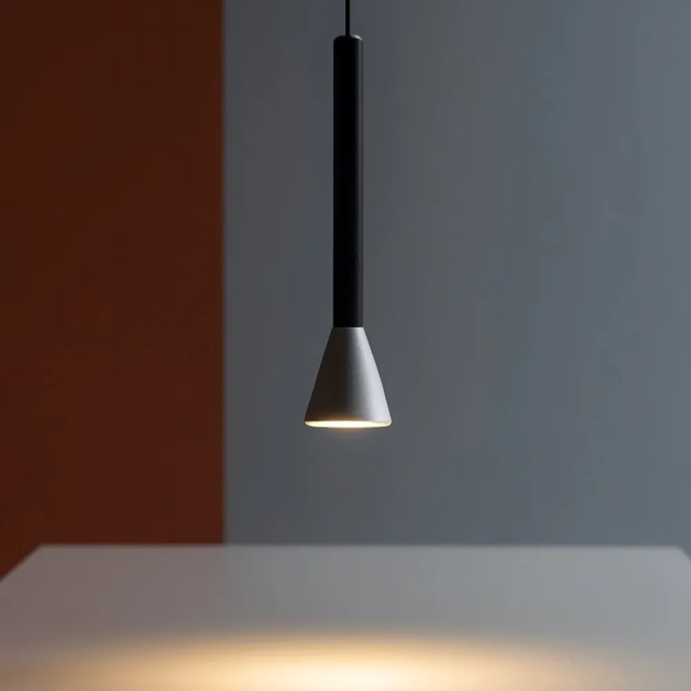 Lampade A Sospensione-Selezionato da Mazzolaluce Lampada a sospensione moderna grigio per isola led 6w 3000k fp