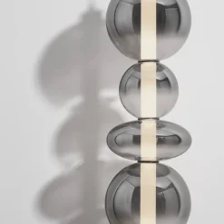 Lampade A Sospensione-Selezionato da Mazzolaluce Lampada a sospensione moderno led verticale in vetro fume