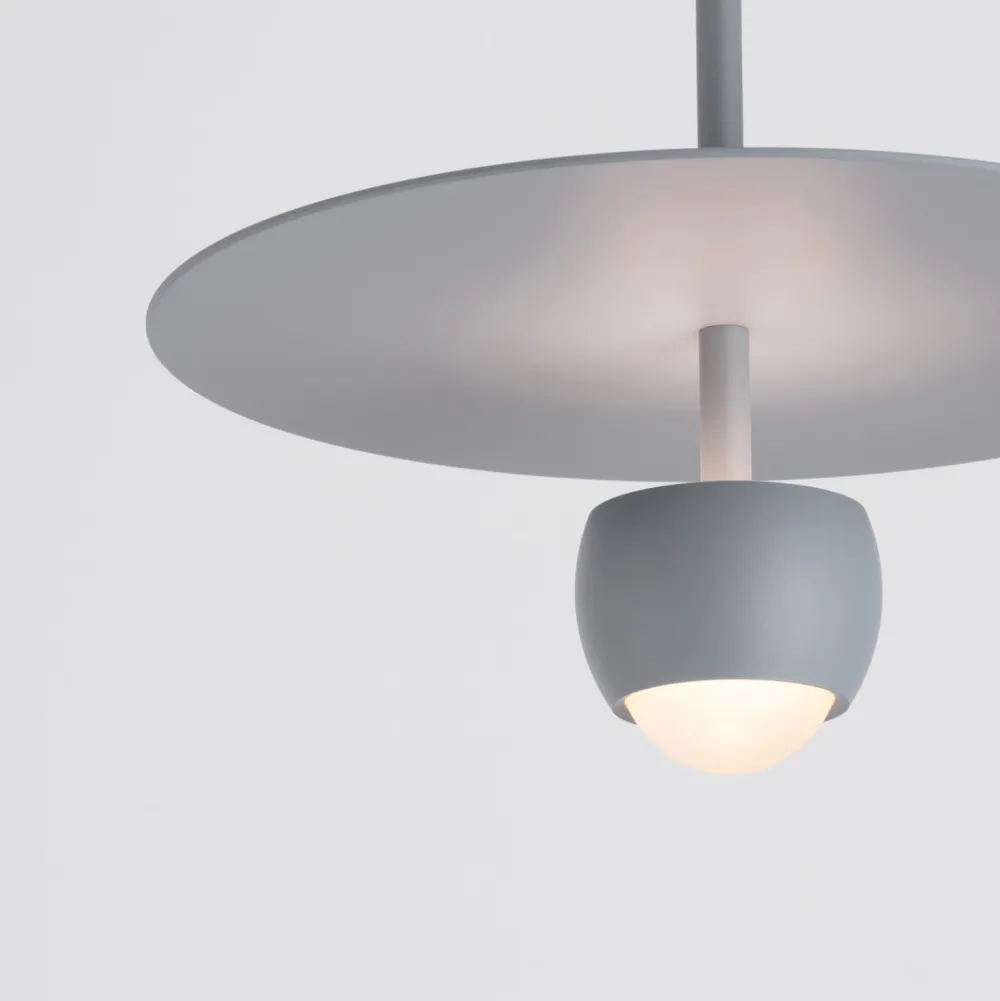 Lampade A Sospensione-Selezionato da Mazzolaluce Lampada a sospensione moderna celeste grigio per cucina