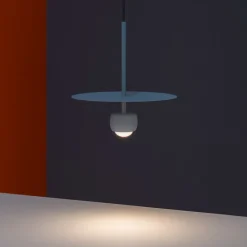 Lampade A Sospensione-Selezionato da Mazzolaluce Lampada a sospensione moderna celeste grigio per cucina