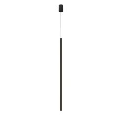 Lampade A Sospensione-Selezionato da Mazzolaluce Lampada a sospensione nera cilindro lungo 100 cm