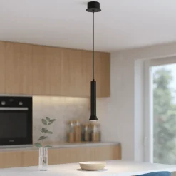 Lampade A Sospensione-Ondaluce Lampada a sospensione nera gu10 so lila pc
