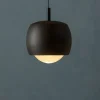 Lampade A Sospensione-Selezionato da Mazzolaluce Lampada a sospensione nera led 12w 3000k design